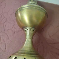 چراغ لمپا برنجی خورشید نشان اصل|لامپ و چراغ|گرگان, |دیوار