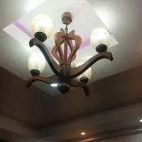 سه عدد لوستر چوبی