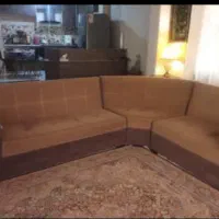 فروش مبل ال کار کرده به همراه میز تلوزیون و....