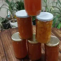 مربا هویج خانگی و میوه خشک خانگی