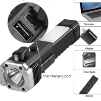 چراغ قوه دستی ۸کاره مدل  Led  torch