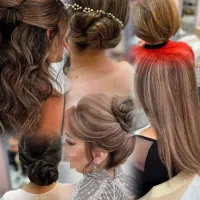 آموزش رنگ میکاب شنیون. اصلاح ابرو  کوتاهی.  سشوار