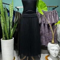 دامن حریر پلیسه پیلیسه