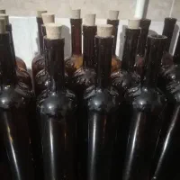 بطری شیشه ای با چوب پنبه|ظروف نگهدارنده، پلاستیکی، یک‌بارمصرف|قم, نخودی|دیوار