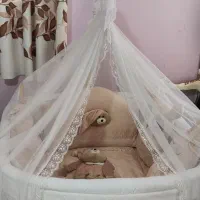 تخت نوزادی بهمراه تشک تمام طبی