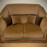 مبل راحتی ۵ نفره، ۴ تکه، قاب چوبی