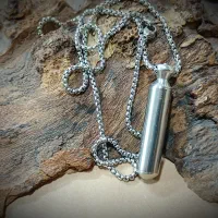 لول استیل و زنجیر استیل همراه با حرز امام جواد ع