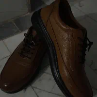 کفش تمام چرم شیک شکلاتی سایز 42