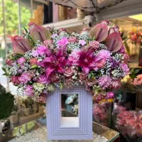 (بازار گل) باکس گل حجیم ، مینیمال برای خواستگاری