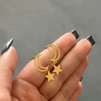 گوشواره ( طلا ) میخی و آویز|جواهرات|اراک, |دیوار