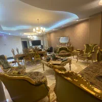 مبل سلطنتی چوب راش ورق طلا  ترکیبی