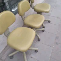 ۳عدد صندلی چرخدار،نیلپر|مبلمان اداری|اقبالیه, |دیوار