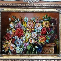 تابلو سبد داماد کد 10 دستبافت و ابریشم دار