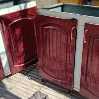 چهار عدد کابینت فلزی همراه یک عدد سینک