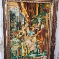 تابلو فرش دستبافت تبریز چله ابریشم ۶۰ رج|تابلو فرش|تهران, شاهین|دیوار