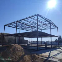 نصب شیروانی سقف سوله خرپا