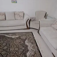 مبل راحتی ۷ نفره رویه ترک و جنس چوب عالی