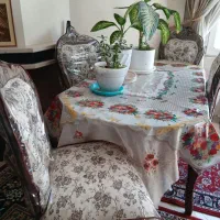 میزناهارخوری شش نفره همراه چهارعدد صندلی|میز و صندلی غذاخوری|ملکآباد, |دیوار