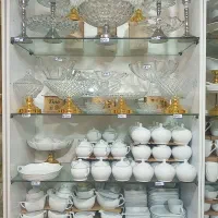 انواع ظروف چینی پایه طلائی، جهیزیه|ظروف سرو و پذیرایی|مشهد, بهارستان|دیوار