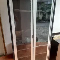 ویترین بوفه شیشه ای بزرگ از چوب درجه ۱ سنگین  فوم