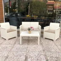میز صندلی مبل حصیری پلیمری تراس بالکن باغی ویلایی|صندلی و نیمکت|تهران, تجریش|دیوار