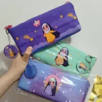 سه عدد جامدادی نو با دسته کلید طرح دختر با حجاب