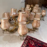 لوستر برنزی ۶ شاخه|لوستر و چراغ آویز|کرج, عظیمیه|دیوار