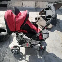 کالسکه قرمز مشکی سالم