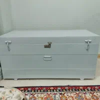 صندوق فلزی بزرگ سفیدبرای جهاز عروس