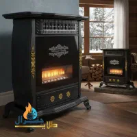 بخاری گازی 24هزار شومینه پایدار طلایی هوشمند ODS