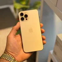 iPhone 12 ProMax 256G دوسیمکارت پک اصلی طلایی