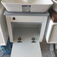 روشویی کابینتی ۵۰ در ۳۵ طوسی صفحه ای|لوازم سرویس بهداشتی|ارومیه, |دیوار