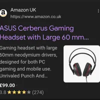 هدفون گیمینگ Asus Cerberus|قطعات و لوازم جانبی رایانه|تهران, تهران‌سر|دیوار