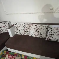 مبل ۶ نفره با میز عسلی و میز دکوری