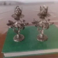 یک جفت شمعدان سیلور