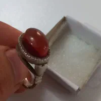 انگشتر  عقیق یمنی  قدیمی