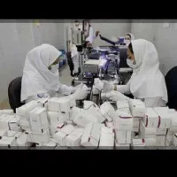 محیط زنانه خط تولیدبسته بندی کارگرساده مونتاژ