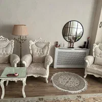 مبلمان۹ نفره تمام چوب راش میزودوعسلی سفارشی ساخت|مبلمان خانگی و میز عسلی|کرج, شهرک کوثر|دیوار