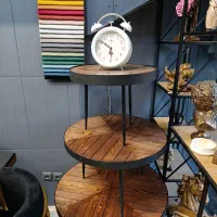 جلومبلی مدل چوب ترکیب فلز باچوب کنسول نهارخوری