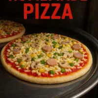 پیتزا نیمه اماده بزرگ و اقتصادی