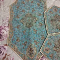 رومیزی 3تیکه نو|پرده، رانر، رومیزی|گلبهار, شهر جدید گلبهار|دیوار