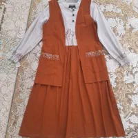 پیراهن و جلیقه زنانه و دخترانه گلدوزی