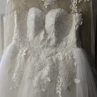 لباس عروس دانتل مزون دوز