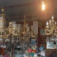 باسلام سه عدد لوستربزرگ برنزسنگین|لوستر و چراغ آویز|ارومیه, |دیوار