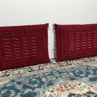 ۴جفت پشتی ترکمنی دست بافت|پشتی|بجنورد, |دیوار
