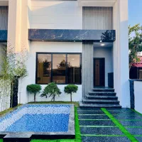 ویلا فلت نما مدرن با استخر ۴فصل/تاپ لوکیشن