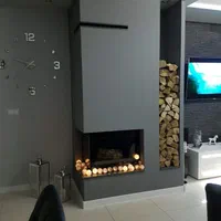 شومینه گازی ال، دو بعدی|بخاری، هیتر، شومینه|لواسان, |دیوار