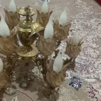 لوستر سلطنتی برنزی|لوستر و چراغ آویز|قم, حاج زینل|دیوار