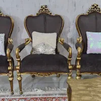 مبل  کلاسیک چوب راش فرانسه|مبلمان خانگی و میز عسلی|باقرشهر, |دیوار