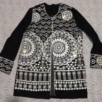 مانتو مخمل و خرجکار سوزندوزی هندی